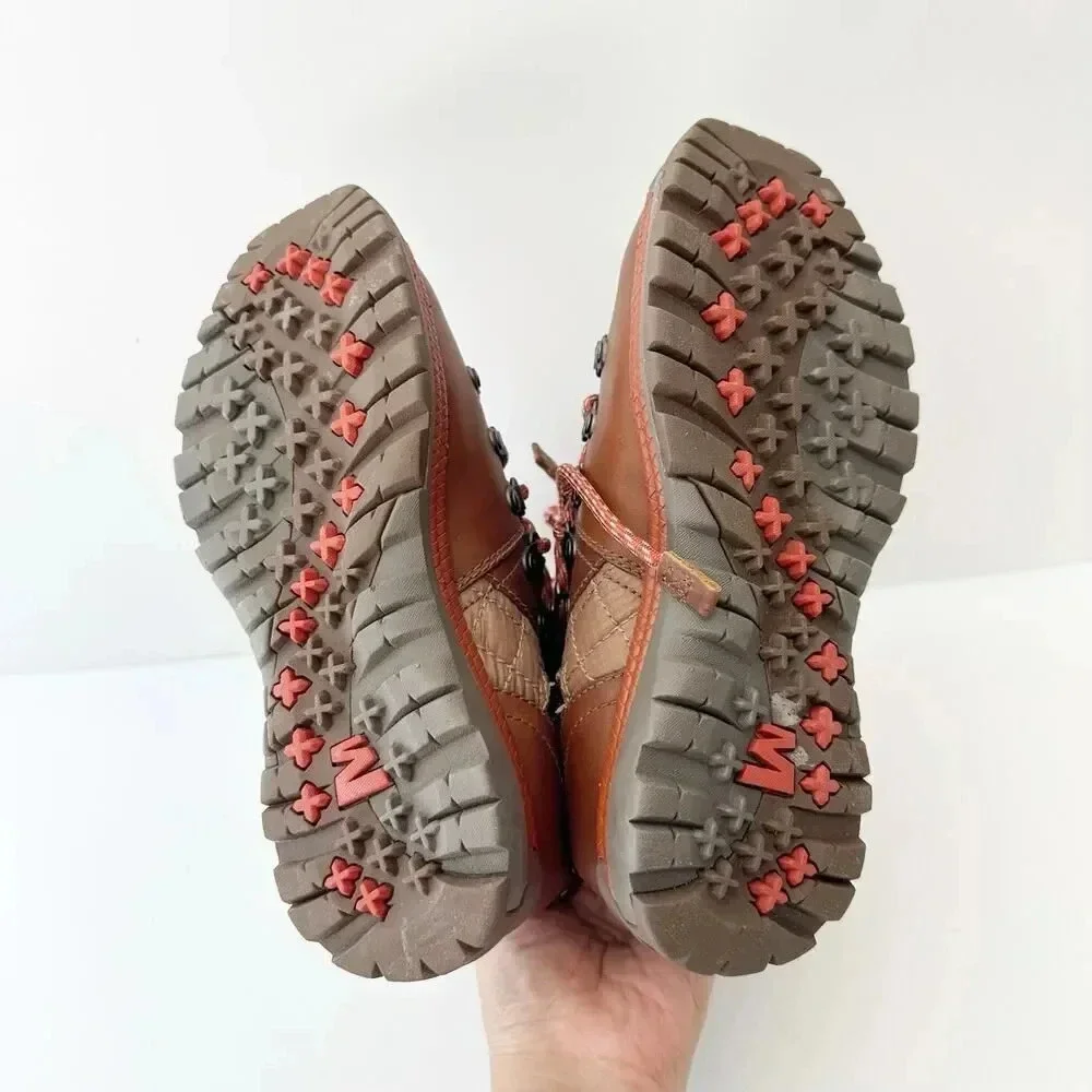 MERRELL Womens 5 Astoria Apres Brown Ski Winter Boots Polartec‎